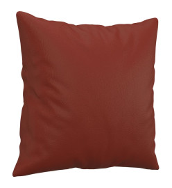 Coussins décoratifs 2 pcs Rouge bordeaux 40x40 cm Similicuir