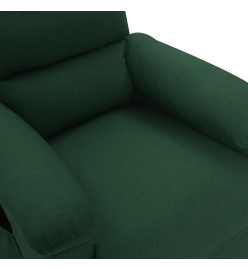 Fauteuil de massage Vert foncé Tissu