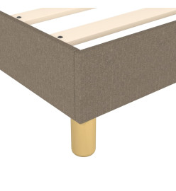 Lit à sommier tapissier avec matelas Taupe 90x190 cm Tissu
