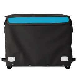 Remorque pour vélo noir et bleu 45 kg fer