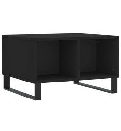 Table basse Noir 60x50x36,5 cm Bois d'ingénierie