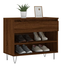 Armoire à chaussures Chêne marron 70x36x60 cm Bois d'ingénierie