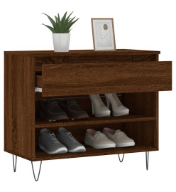 Armoire à chaussures Chêne marron 70x36x60 cm Bois d'ingénierie