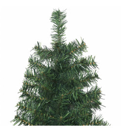 Sapin de Noël mince avec support 300 cm PVC