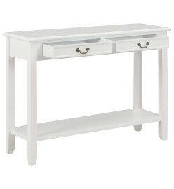 Table console Blanc 110x35x80 cm Bois