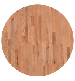 Dessus de table Ø70x2,5 cm rond bois massif de hêtre