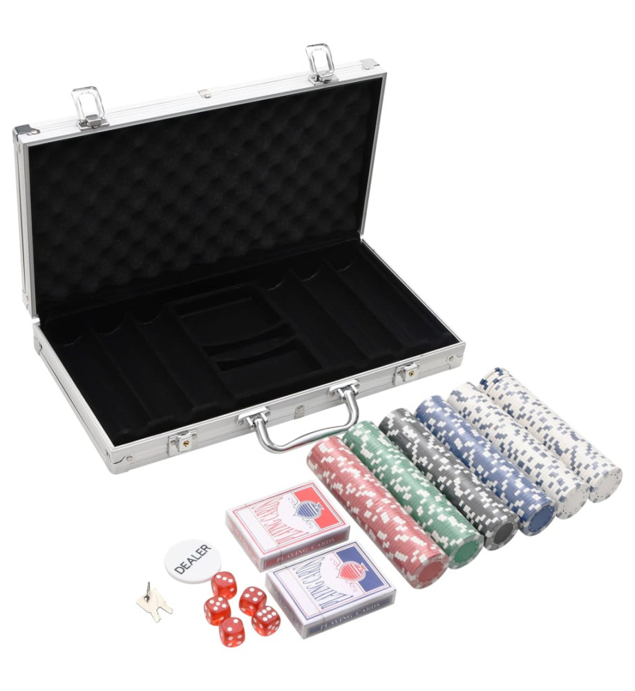 Jeu de jetons de poker 300 pcs 11,5 g