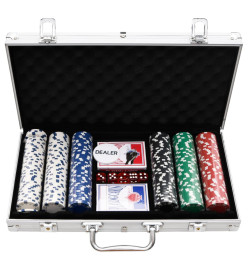 Jeu de jetons de poker 300 pcs 11,5 g