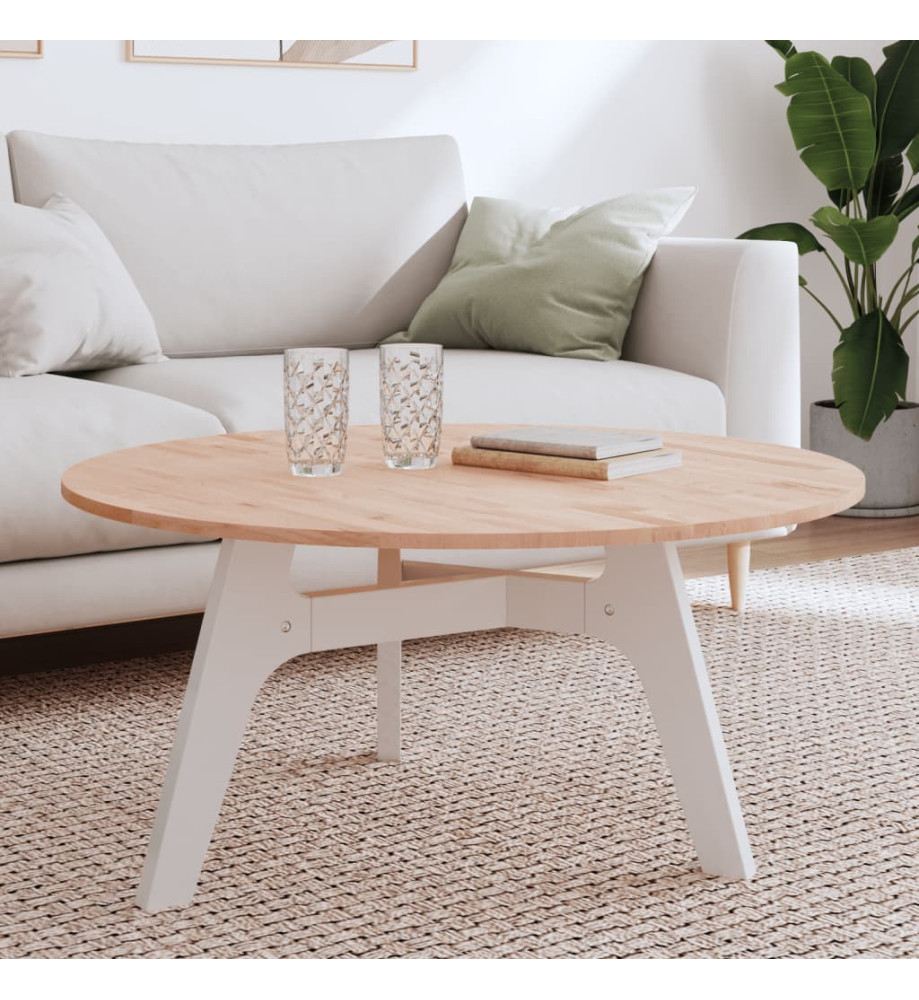 Dessus de table Ø90x1,5 cm rond bois massif de hêtre