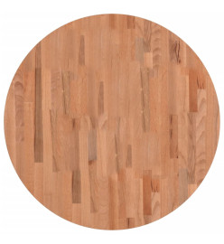 Dessus de table Ø80x4 cm rond bois massif de hêtre