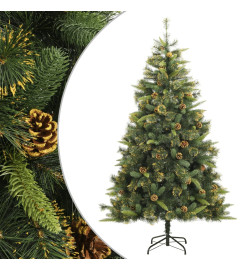 Sapin de Noël artificiel articulé avec pommes de pin 180 cm