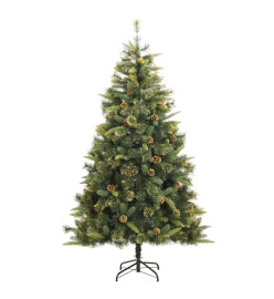 Sapin de Noël artificiel articulé avec pommes de pin 180 cm