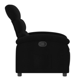 Fauteuil inclinable Noir Tissu