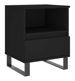 Table de chevet Noir 40x35x50 cm Bois d’ingénierie
