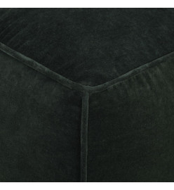 Pouf Velours de coton 40 x 40 x 40 cm Vert forêt