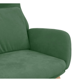 Chaise de relaxation Vert clair Velours