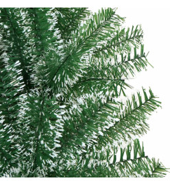 Sapin de Noël artificiel avec neige floquée vert 210 cm