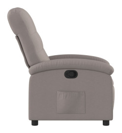 Fauteuil inclinable Taupe Tissu