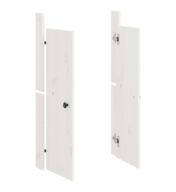 Portes de cuisine d'extérieur blanc 50x9x82 cm bois pin massif