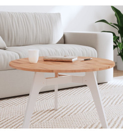 Dessus de table Ø70x1,5 cm rond bois massif de hêtre