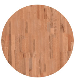 Dessus de table Ø70x1,5 cm rond bois massif de hêtre