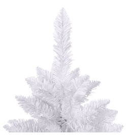 Sapin de Noël artificiel à charnières avec support blanc 270 cm