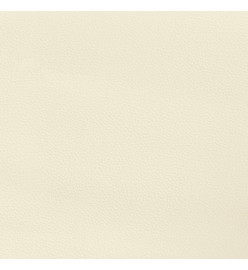 Tête de lit avec oreilles Crème 93x23x118/128 cm Similicuir