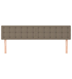 Têtes de lit 2 pcs Taupe 80x5x78/88 cm Tissu