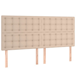 Lit à sommier tapissier avec matelas Cappuccino 160x200 cm