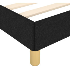 Cadre de lit avec tête de lit Noir 200x200 cm Tissu