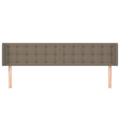 Tête de lit avec oreilles Taupe 163x16x78/88 cm Tissu