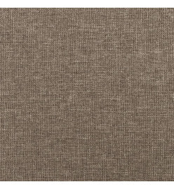 Tête de lit avec oreilles Taupe 163x16x78/88 cm Tissu