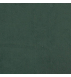 Tête de lit avec oreilles Vert foncé 93x23x78/88 cm Velours