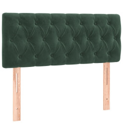 Tête de lit à LED Vert foncé 100x7x78/88 cm Velours
