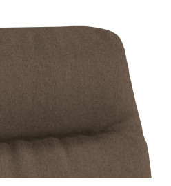 Chaise de relaxation avec tabouret Taupe Tissu