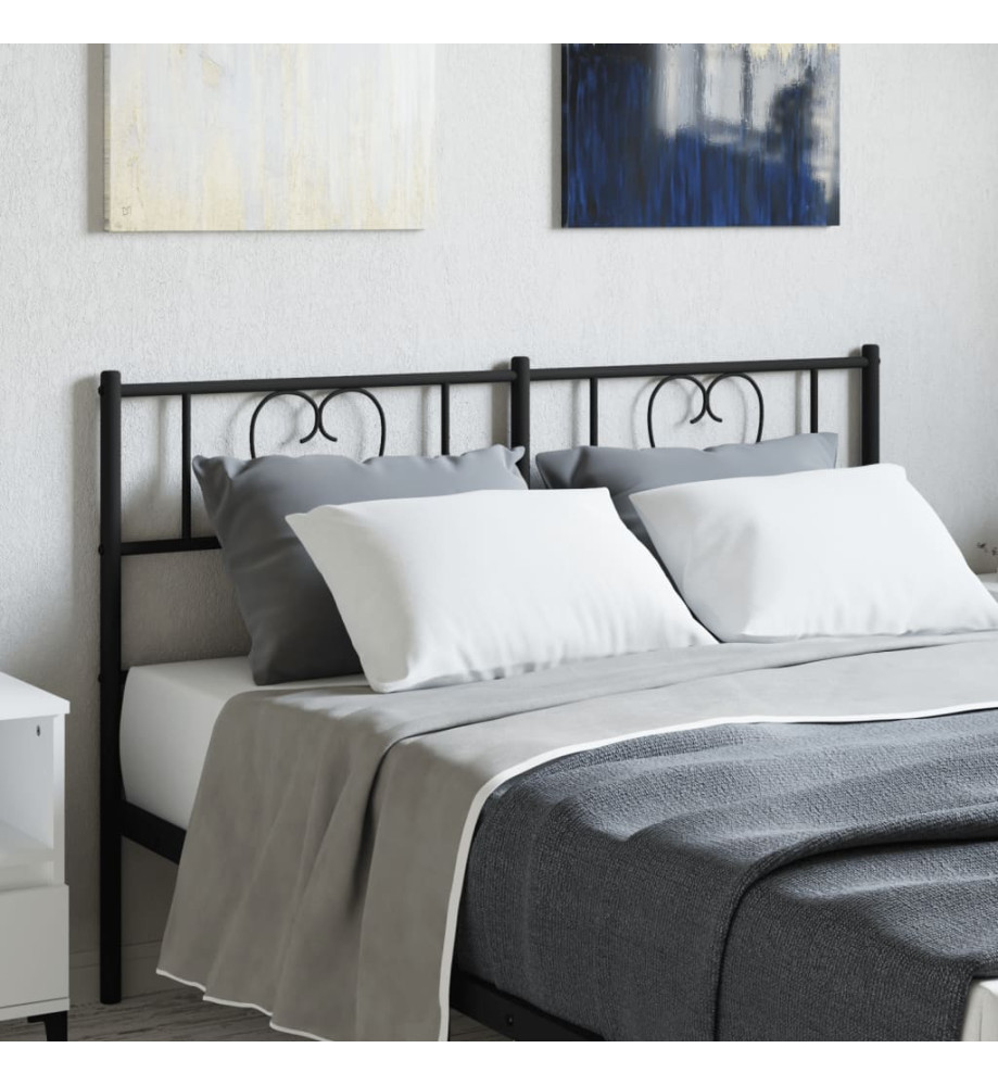 Tête de lit métal noir 150 cm Tête de lit métal noir 150 cm