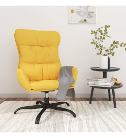 Chaise de relaxation Jaune moutarde Tissu