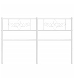 Tête de lit métal blanc 160 cm
