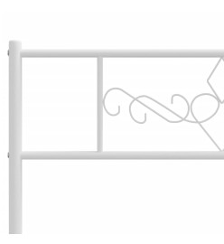 Tête de lit métal blanc 160 cm