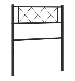 Tête de lit métal noir 75 cm