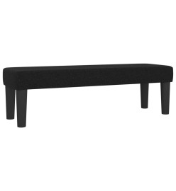 Lit à sommier tapissier avec matelas Noir 200x200 cm Tissu