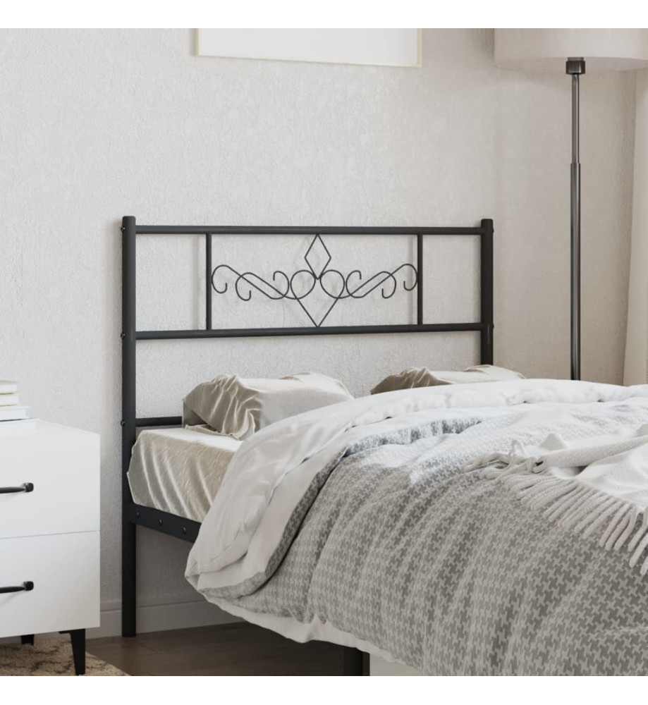 Tête de lit métal noir 80 cm Tête de lit métal noir 80 cm