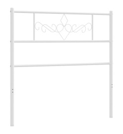 Tête de lit métal blanc 100 cm