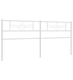 Tête de lit métal blanc 193 cm