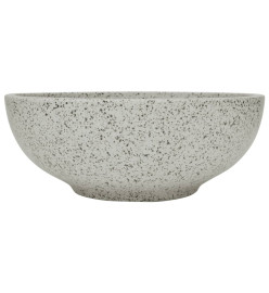 Vasque à poser gris rond Φ41x14 cm céramique