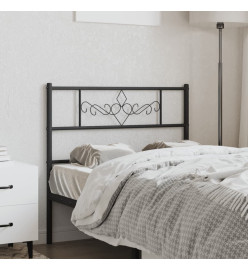 Tête de lit métal noir 100 cm