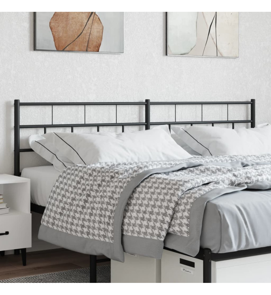 Tête de lit métal noir 160 cm Tête de lit métal noir 160 cm