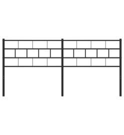 Tête de lit métal noir 160 cm