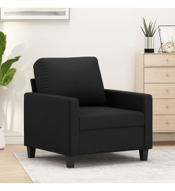 Fauteuil Noir 60 cm Similicuir