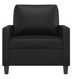 Fauteuil Noir 60 cm Similicuir